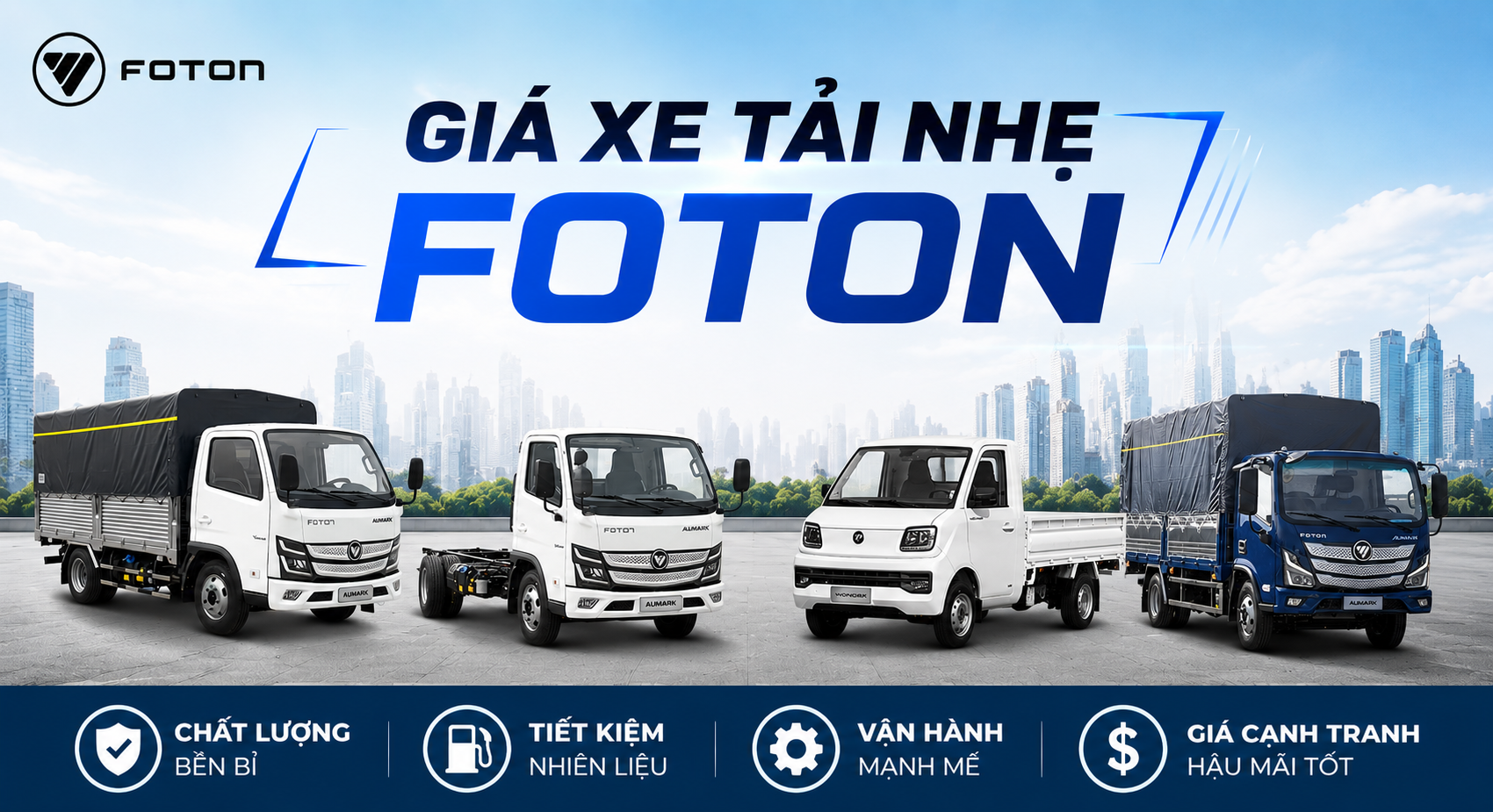 Giá xe tải nhẹ Foton