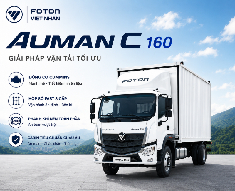 Ưu điểm xe tải Auman C160